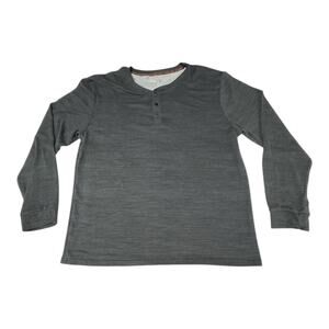 Muk Luks Henley Long Sleeve Cuffed Pullover Shirt Men's XL Comfy Soft Gorpcore